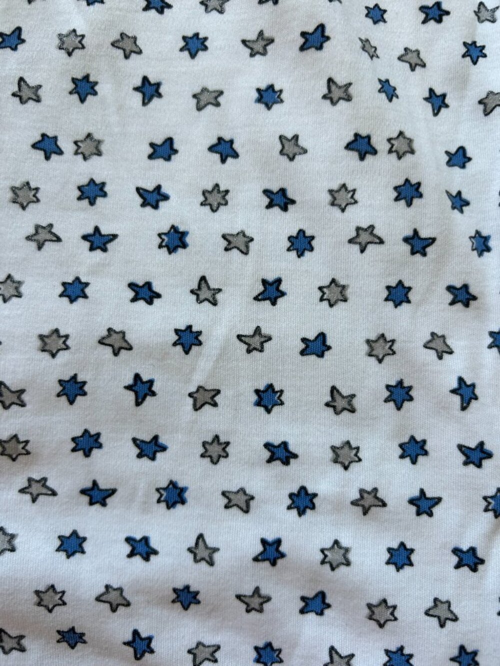 Roller Rabbit -- white base, blue/ grey stars, matching pijama set - Picture 2 of 3